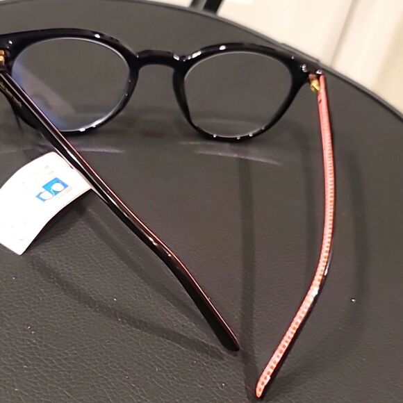 Kate Spade Kinslee Round 48MM Reading Glasses- Black main image 7